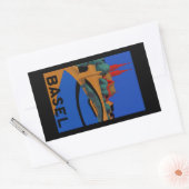 バーゼル 長方形シール (封筒)