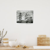 バーソロミュー・ロバーツ船長と2隻の船 ポスター (キッチン)