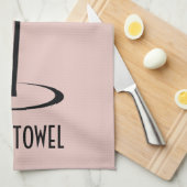 バータオルピンクマルティニカクテルグラス キッチンタオル (四つ折り)