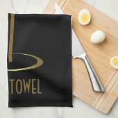 バータオル金ゴールドマルティニガラス キッチンタオル (四つ折り)