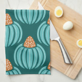 バーダントウィムシーバッド – ブルー キッチンタオル (四つ折り)