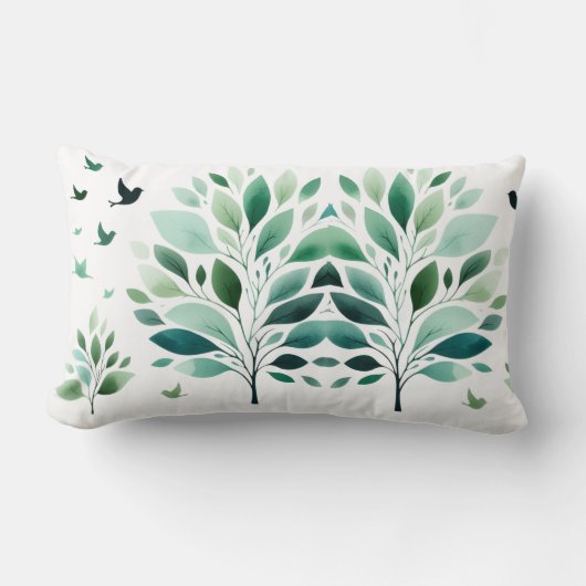 バーダントウイスパーズ《鳥》アメリカゴガラ ランバークッション (正面)