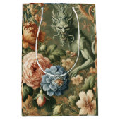 バーダントウラス – 神話のフローラデザイン ミディアムペーパーバッグ (正面)