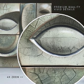 バーダントビジョン – 抽象芸術キュービストセラミックタイル タイル