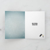 バーダーおもしろいテーマ – バードウォッチャーオス誕生日 カード (内部)