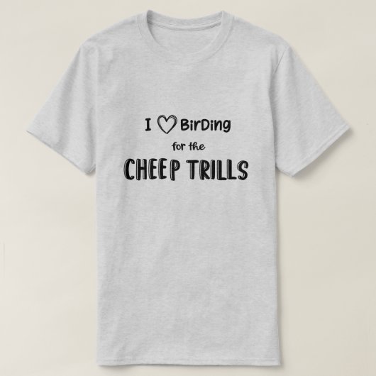 バーダー野鳥観察おもしろいバードウォッチングギフトクラブ Tシャツ (デザイン正面)