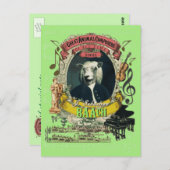 バーチおもしろい羊素晴らし動物作曲家バッハ ポストカード (正面/裏面)