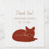 バーチウッズスノイキツネサンキュー ワインラベル (シングルラベル)