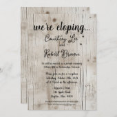 バーチウッドの駆け落ち宣言 招待状 (正面/裏面)