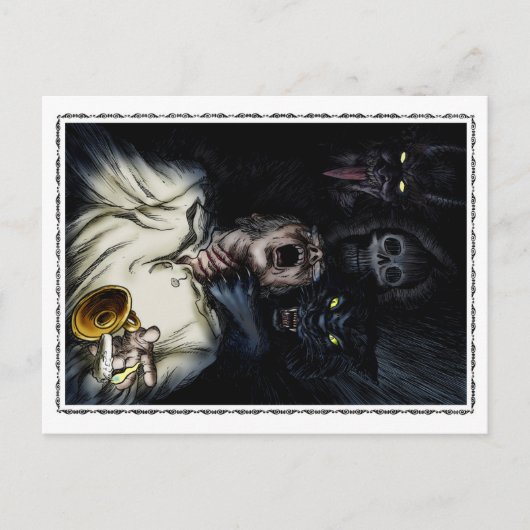 バーチェスター大聖堂の屋台 ポストカード (正面)