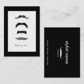 バーチカルチョビー販売用の口ひげ 名刺 (正面/裏面)