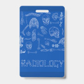 バーチカルメディカルバッジ仲間！ バッジ (裏面)