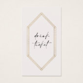 バーチケットドリンクトークン結婚式レセプションカードC100 (正面)