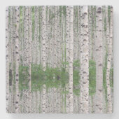 バーチツリー森林自然 ストーンコースター (正面)