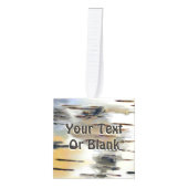 バーチバーク キューブオーナメント (正面)