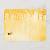 バーチャルかわいいビーグリッターひまわり赤ちゃんシャワー ポストカード (裏面)