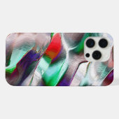バーチャルな岩の世界での繊細またはカラフルな贅沢さ iPhoneケース (裏面横)