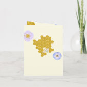 バーチャルウォーター色ゴールデンママへビーベイビーシャワー 招待状 (裏面)