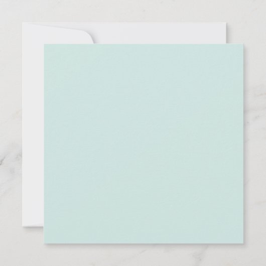 バーチャルウォーター色フローラリースオ赤ちゃんシャワー 招待状 (裏面)