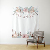 バーチャルウッドランドボーホーシャワーバックドロップ タペストリー (インサイチュ)