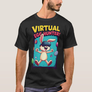 バーチャルエッグハント - おもしろゲーマーバニー VR イースター ギフト Tシャツ