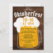 バーチャルオクトーバーフェストフェスティバルパーティーブラウンウッド 招待状 (正面)