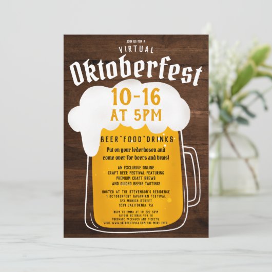 バーチャルオクトーバーフェストフェスティバルパーティーブラウンウッド 招待状 (スタンド正面)