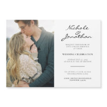 バーチャルオンライ結婚ン写真の磁気招待状