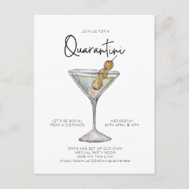 バーチャルカクテルパーティークアティニソーシャル距離 ポストカード