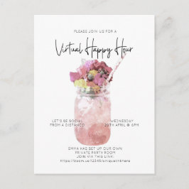 バーチャルカクテルパーティー ソーシャルディスタンス ハッピーアワー ポストカード