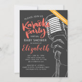 バーチャルカラオケパーティー ベイビーシャワービデオ 招待状 (正面)