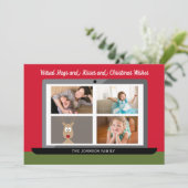 バーチャルクリスマスの願い – 3フォトミーティング シーズンカード (スタンド正面)