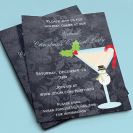 バーチャルクリスマスカクテルパーティーマーティーニバジェット