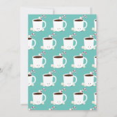 バーチャルクリスマスパーティーホットチョコレートティール（緑がかった色） 招待状 (裏面)