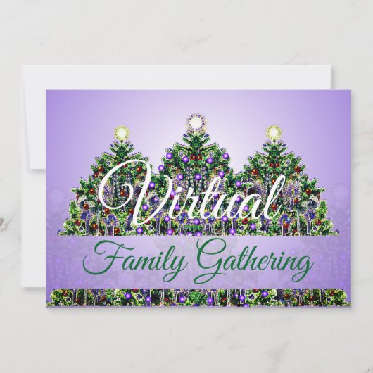 バーチャルクリスマスファミリーの集まり 招待状 (正面)