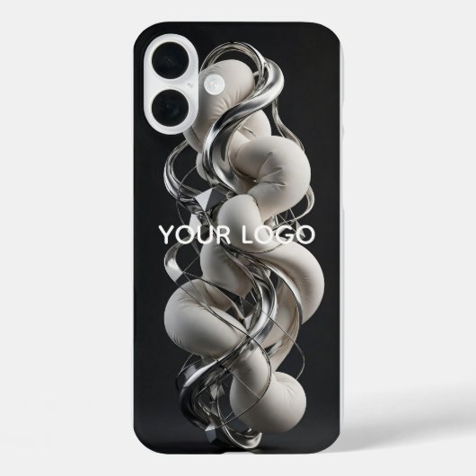 バーチャルクロームツイスト - プレミアム3Dアブストラクト Case-Mate iPhoneケース (裏面)