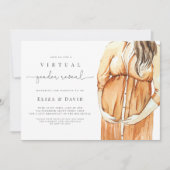 バーチャルジェンダーが彼または彼女のボホがオレンジを燃やしたことを明らかにする 招待状 (正面)