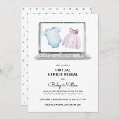 バーチャルジェンダーの表示 招待状 (正面/裏面)