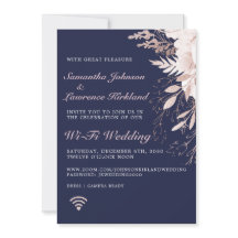 バーチャルダスティバラフローラネイビーブルー結婚ズ