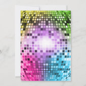 バーチャルダンスパーティーネオングロー誕生日招待状 招待状 (裏面)