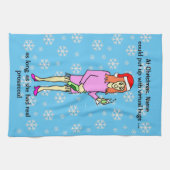 バーチャルハグスプロセッコクリスマス キッチンタオル (横)