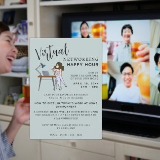 バーチャルハッピーアワー招待状 招待状