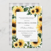 バーチャルブライダルシャワーひまわり 招待状 (正面/裏面)