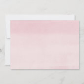 バーチャルベビーシャワーファームの動物納屋周囲の庭ガール 招待状 (裏面)