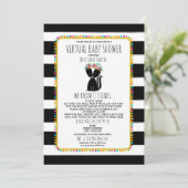 バーチャルベビーソーシャルディスタンシングシャワースクンクガール 招待状 (スタンド正面)