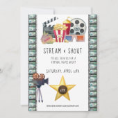 バーチャルムービーナイト招待状 招待状 (正面)