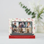 バーチャルモダンビデオミーティングクリスマス6写真 シーズンポストカード (スタンド正面)