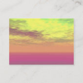 バーチャルランズピンクイエロースカイ、クラウド 名刺 (裏面)