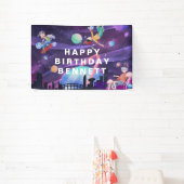 バーチャルリアリティゲーム誕生日パーティーへようこそ 横断幕 (インサイチュ)