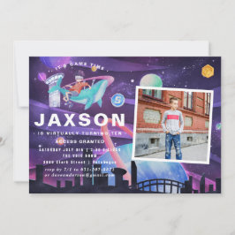 バーチャルリアリティバースデーパーティー|写真 招待状